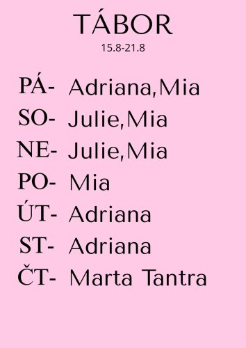 Adriana ÚT-ST 19-20.8.